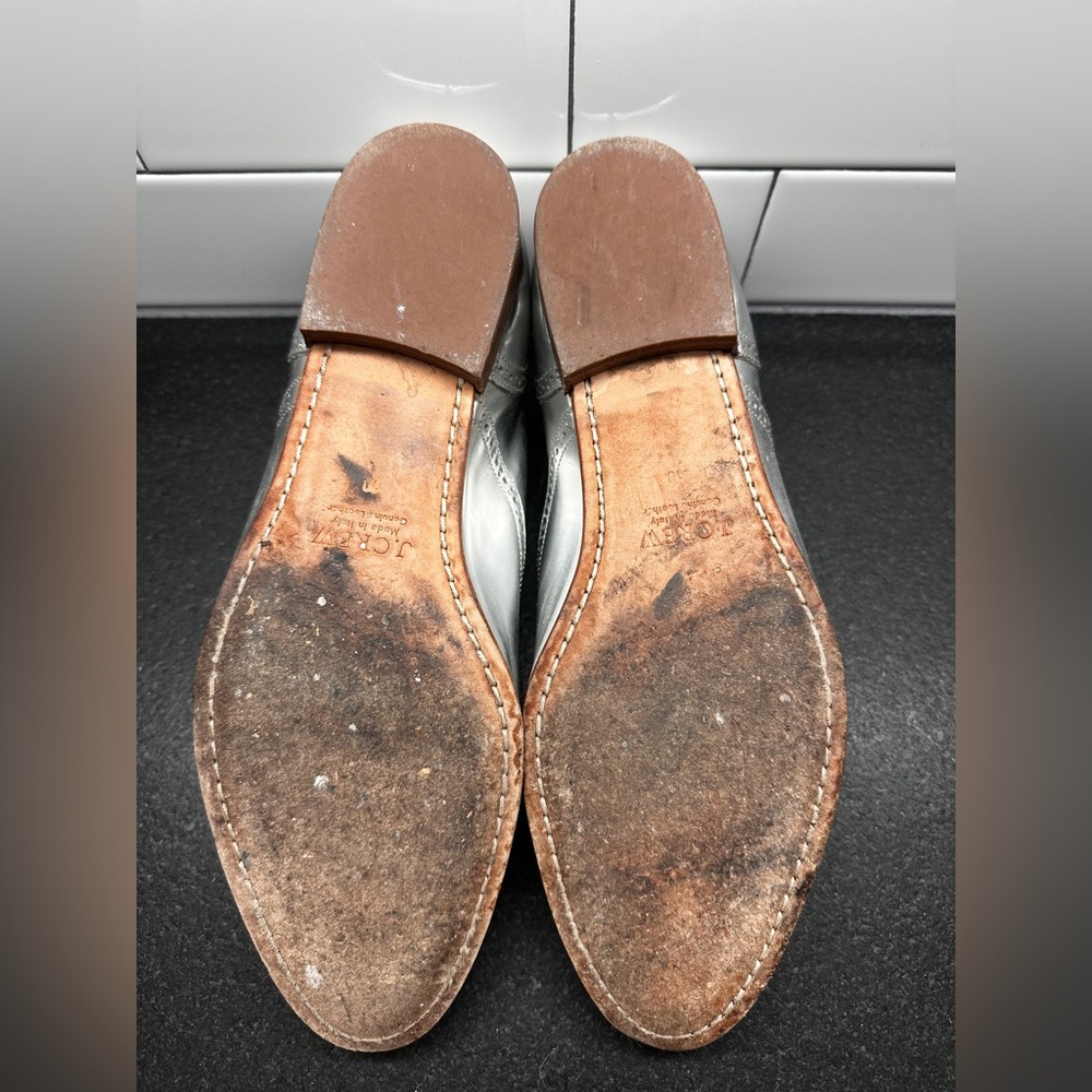 JCrew Women's Silver Oxford Shoes - Picture 2 of 7